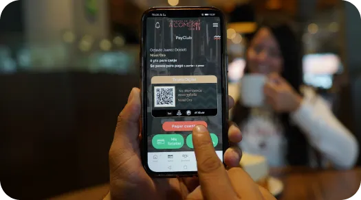 People having fun using comer club application